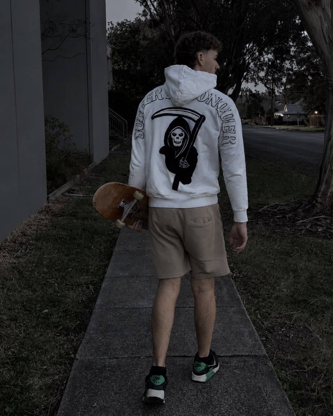 LIMITED EDITION White & Black Suffer to Conquer Hoodie